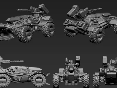 Sci-Fi Vehicles Part 1 3D model