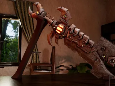 Fantasy Heavy Sword 3D model