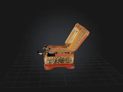Music Box Low-poly 3D model