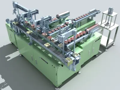 Industrial Equipment 10 - Aluminum Foil Cup Packaging  3D model
