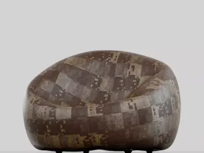 Bean Bag Uniqe  Low-poly 3D model