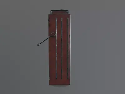 Old Industrial Electric Box - Vol 02 Low-poly 3D model