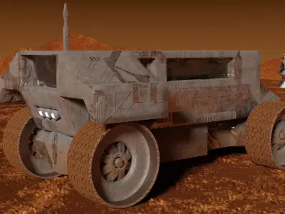 Martian Rover Low-poly 3D model purchase