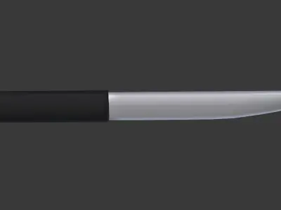 Low Poly Knife 3 Free low-poly 3D model