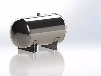 boiler stainless steel tank 3D model