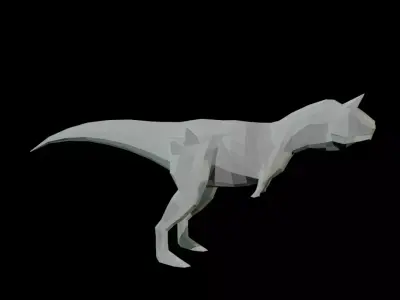 Low-poly Carnotaurus dinosaur Low-poly 3D model