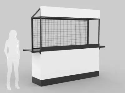 Small Kiosk 3D model purchase