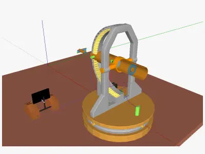 Remote operated telescope 3D model