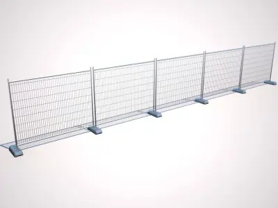 Wire Fence Low-poly 3D model purchase