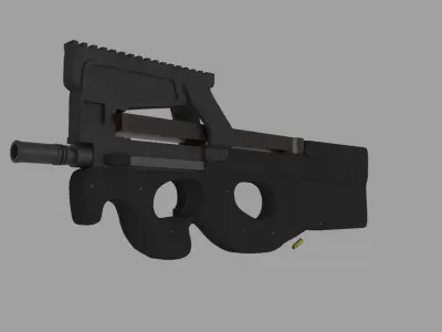 FN P90 Low-poly 3D model