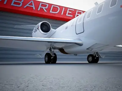 Learjet 45 3D model