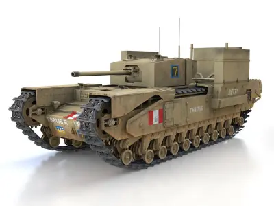 Churchill MK III - Betty 3D model