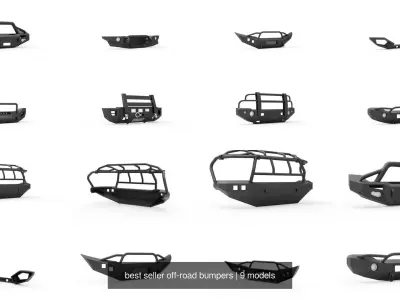 best seller off-road bumpers 3D Model Pack purchase