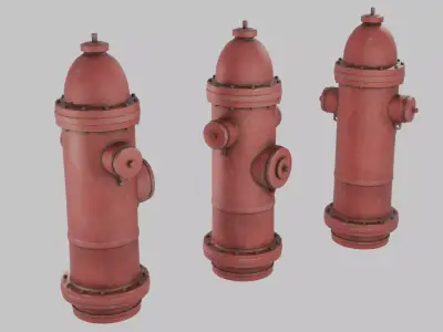 Fire hydrant Low-poly 3D model buy