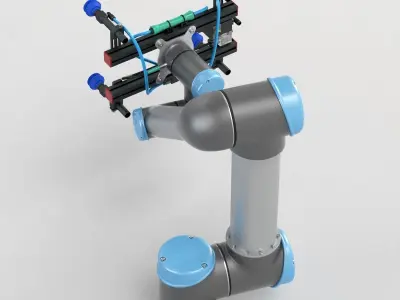 UR5 with Gimatic KIT-UR-V End Of The Arm Tool 3D model
