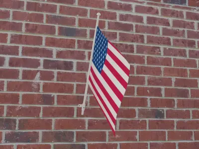 Flag of USA 3D model