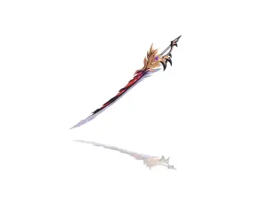 Sacred Katana Low-poly 3D model