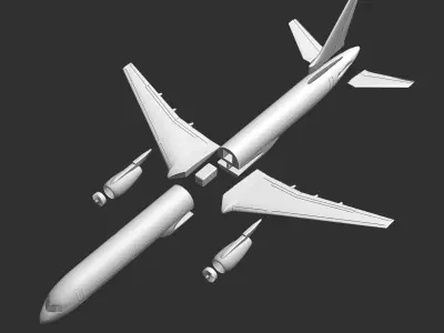 Boeing 757-300 3D print model