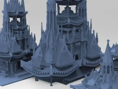 General Warlord Tower 3 designs  3D model