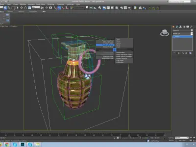 Mk2 grenade Low-poly 3D model 3