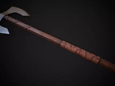 Old Norse Battleaxe - Sterkr Hond Low-poly 3D model