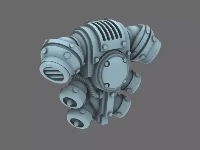 Space Knights V5 Defiance Backpack 3D print model