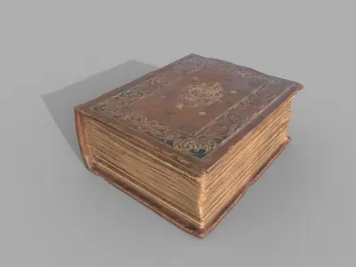 Old Book Low-poly 3D model