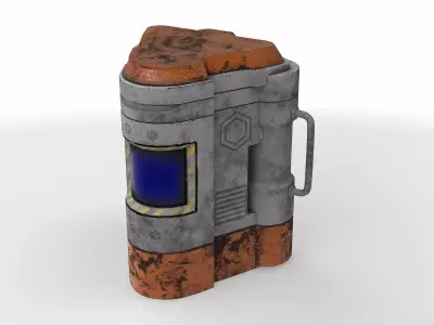 sci-fi crate 01 3D model