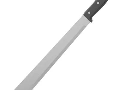 Machete Low-poly 3D model purchase