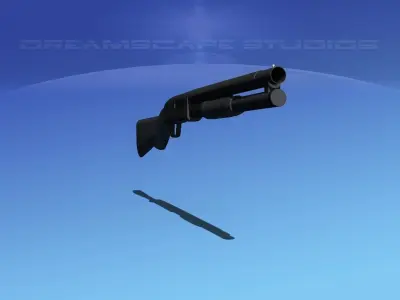 Tactical 12 Gauge Shotgun  3D model