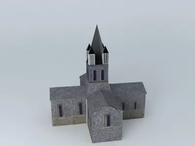 Church Villetourix Free 3D model