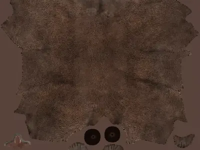 Game Ready Bear Free low-poly 3D model