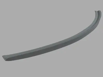 Car Spoiler 022 Low-poly 3D model