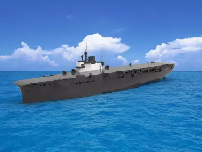 HMS Illustrious aircraft carrier 3D model