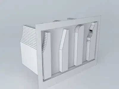 4 x Skirting Sample's Free 3D model
