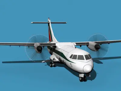 ATR-42-320 Alitalia 3D model