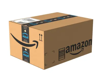 Amazon Box 2B PBR 09 Low-poly 3D model