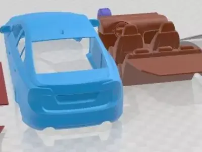 Volvo S60 2011 Printable Car  3D print model