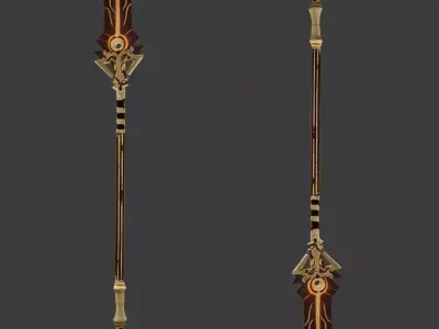 Staff Of The Scarlet Sands 3D model