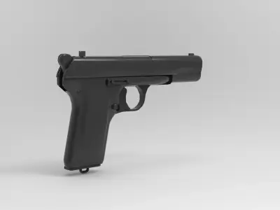 TT-30 Tokarev  semi-automatic pistol 3D model