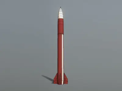 MIM-104 Patriot Missle Free low-poly 3D model