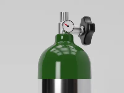 oxygen tank Free low-poly 3D model