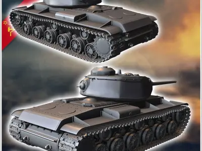 KV-85 Object 239 - Soviet army WW2 Second World East front Ostfr 3D print model