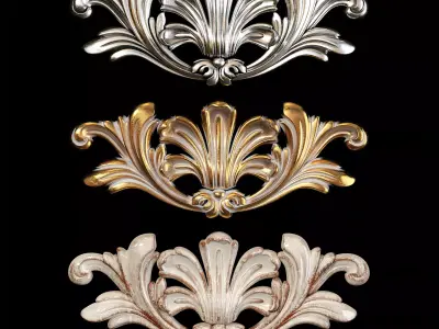 Classic carved 076 3D model