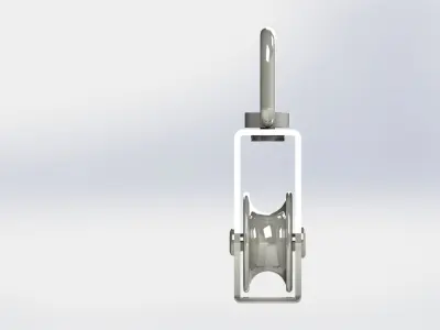Single pulley 32 size 3D model