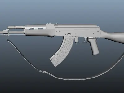 AK47 Assault Rifle 3D model purchase