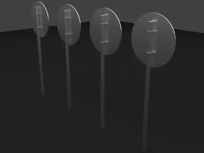 Traffic Sign Low-poly 3D model purchase