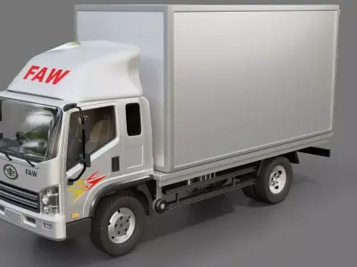 Faw Tiger V Cargo Truck 3D model