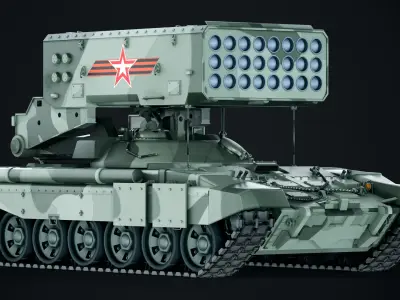 TOS-1A Solntsepyok 3D model