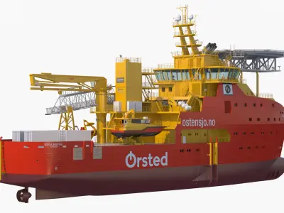 Wind Farm Support Vessel Edda Mistral 3D model